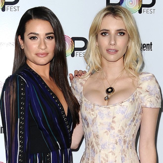 Emma Roberts Laughs Off Rumor Pal Lea Michele Can't Read Emma Roberts Laughs Off Rumor Pal Lea Michele Can't Read